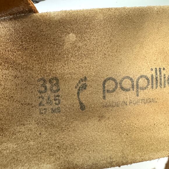 Birkenstock Papillo Womens Sibyl Strappy Sandal Size 7 Comfort Wedge Tan - Picture 10 of 10